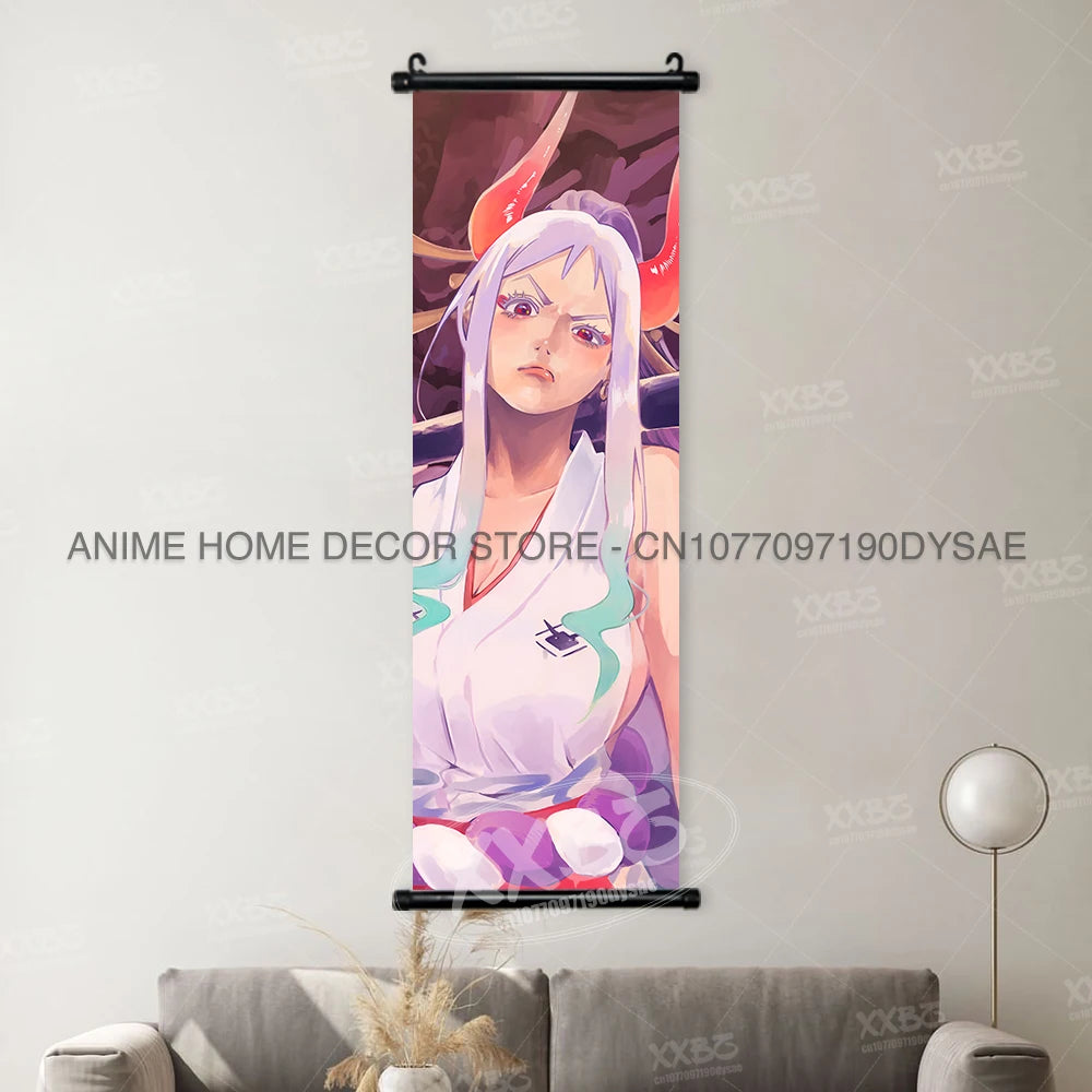 ONE PIECE Poster Anime Shirahoshi Hanging Paintings Vivi Home Decor Boa Hancock Wall Art Nico Robin Scroll Picture Nami Mural - One Piece Merchandise - Free Shipping Buy Now