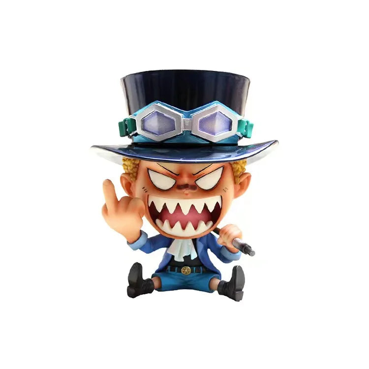 Anime-Figur One Piece Kindheit Komplettset Figur GK Luffy Zoro Sanji Nami Robin Ace Strohhut Piraten Crew Figur