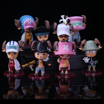Figurine de dessin animé One Piece Tony Tony Chopper Cos Luffy Saber, modèle Buggy, jouet Sabo, cadeau de voiture, ornement, figurine d'action, cadeaux à collectionner