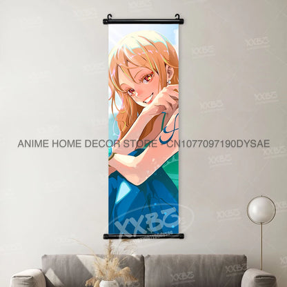 ONE PIECE Poster Anime Shirahoshi Hanging Paintings Vivi Home Decor Boa Hancock Wall Art Nico Robin Scroll Picture Nami Mural - One Piece Merchandise - Free Shipping Buy Now