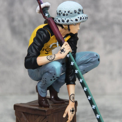 21 cm/8,2 Zoll One Piece Charakter Trafalgar D. Water Law PVC Actionfigur Modell Statue Sammlung Dekoration Spielzeug Geschenk