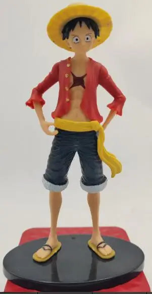 Hochwertiger billiger Verkauf Anime One Piece Luffy Zoro Nami Sanji Franky Shanks Boa Kinderfiguren PVC-Modell Spielzeug 16-18 cm