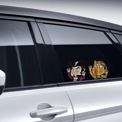 1 autocollant en vinyle One Piece Luffy, dessin animé amusant, pour fenêtre de voiture, ordinateur portable, bouteille d'eau, PVC
