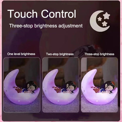 One Piece Luffy Zoro Nami Sanji Night Light Anime Figure Lamp Soft Light Bedroom Bedside LED Light Room Children Toys Gift