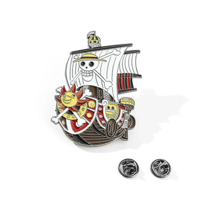 Broches en émail One Piece, personnages de dessins animés Luffy, Zoro, Nami, Chopper, Sanji, Usopp, badges en métal, sacs à dos, épingles à revers, jouets
