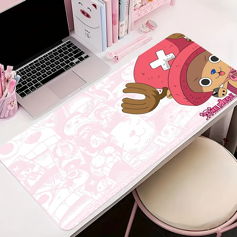 Grands tapis de souris, tapis de souris mignons, accessoires de table kawaii, tapis de bureau, tapis de souris pour ordinateur portable, O-one, P-piece, Tony Tony Chopper