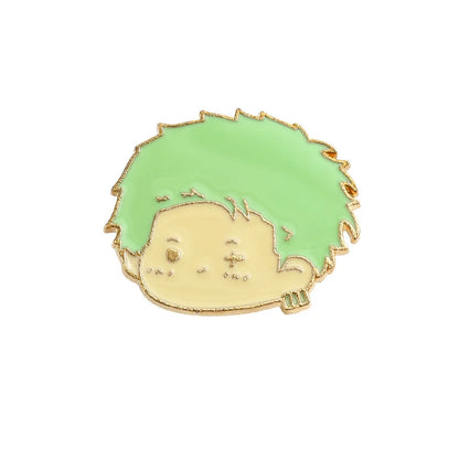 Broches en émail One Piece, personnages de dessins animés Luffy, Zoro, Nami, Chopper, Sanji, Usopp, badges en métal, sacs à dos, épingles à revers, jouets