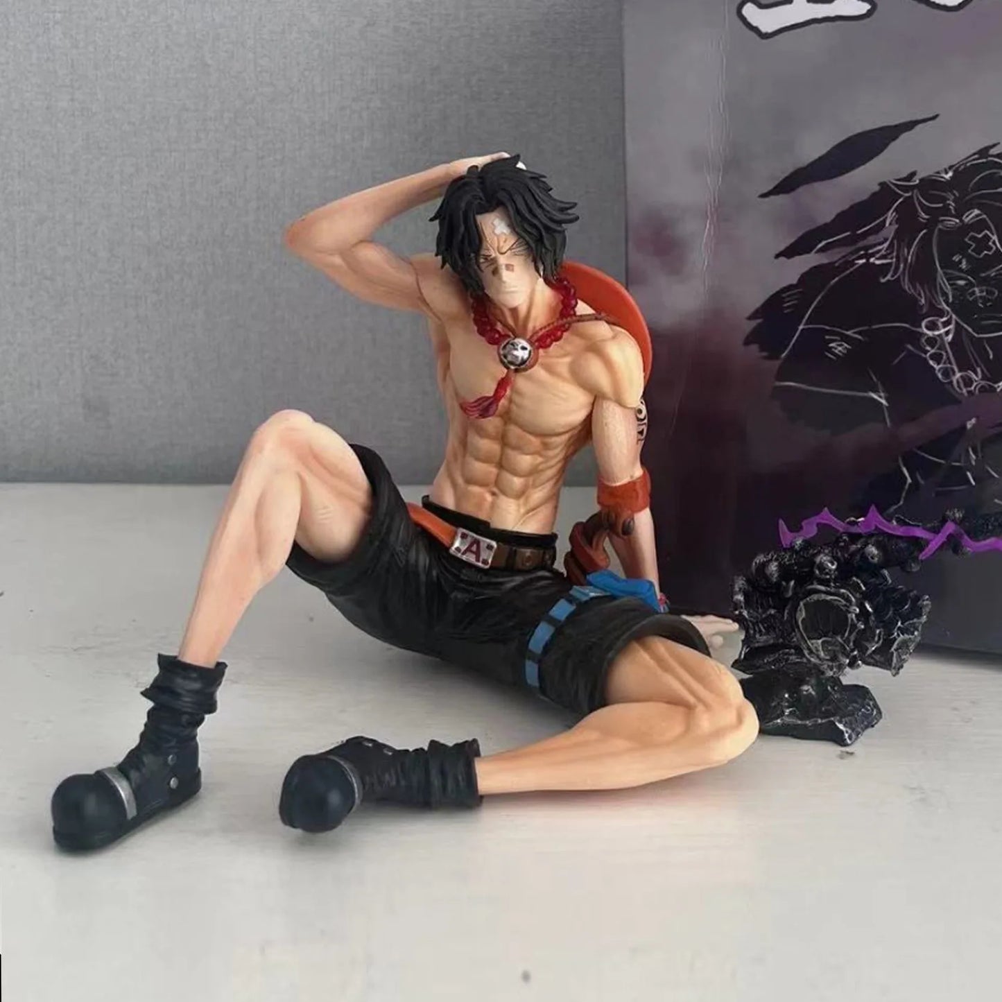 Figurine One Piece Ace de 12 cm, Portgas D. Ace, figurine d'action en PVC, Hassaikai, modèle de poupée, collection, jouets, décoration de bureau, cadeau