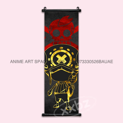 ONE PIECE Hanging Painting Anime Poster Canvas Nami Scroll Picture Zoro Wall Art Nico Robin Home Decor Sanji Stickers Gift Mural