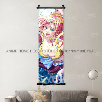 ONE PIECE Poster Anime Shirahoshi Hanging Paintings Vivi Home Decor Boa Hancock Wall Art Nico Robin Scroll Picture Nami Mural - One Piece Merchandise - Free Shipping Buy Now