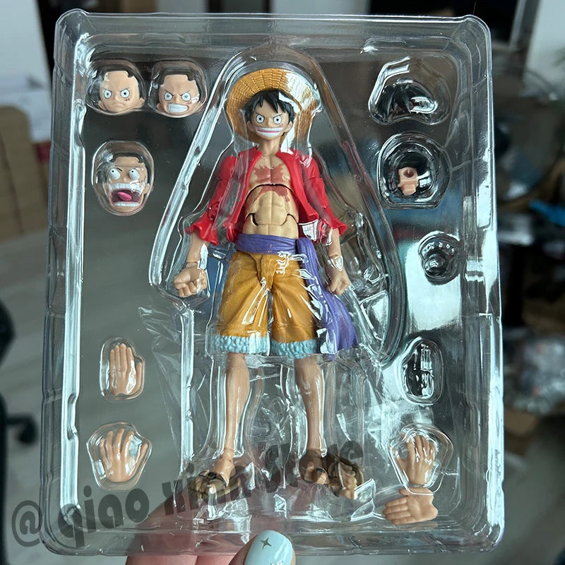 One Piece Actionfiguren Anime Luffy Roronoa Zoro Ace Figur Bewegliche Gelenke Sammlung Modell Spielzeug Geburtstagsgeschenk für Kinder