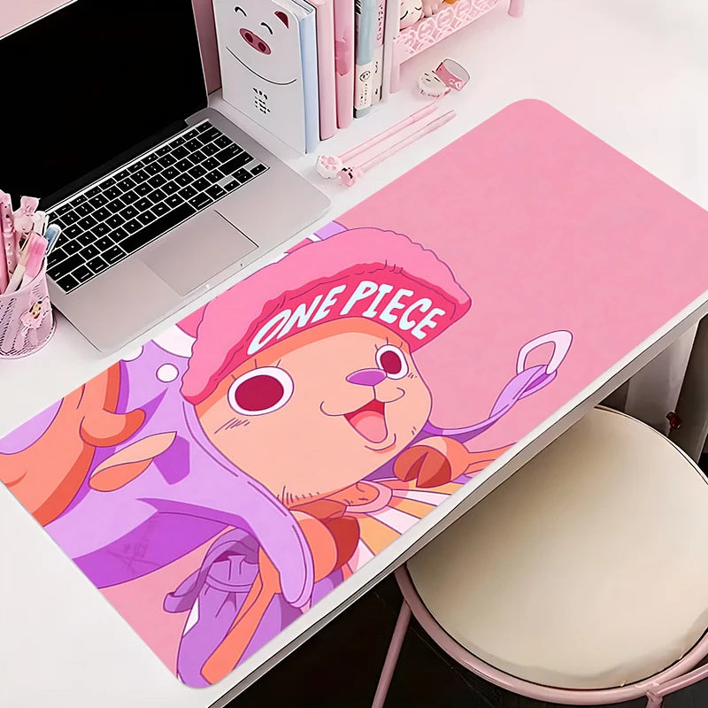 Grands tapis de souris, tapis de souris mignons, accessoires de table kawaii, tapis de bureau, tapis de souris pour ordinateur portable, O-one, P-piece, Tony Tony Chopper