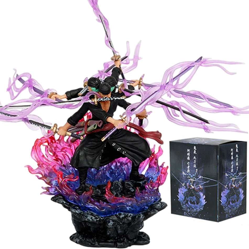 Hot One Piece 15cm Anime Figur Asura Roronoa Zoro Statue Actionfigur Sammlung Modell Kinderspielzeug