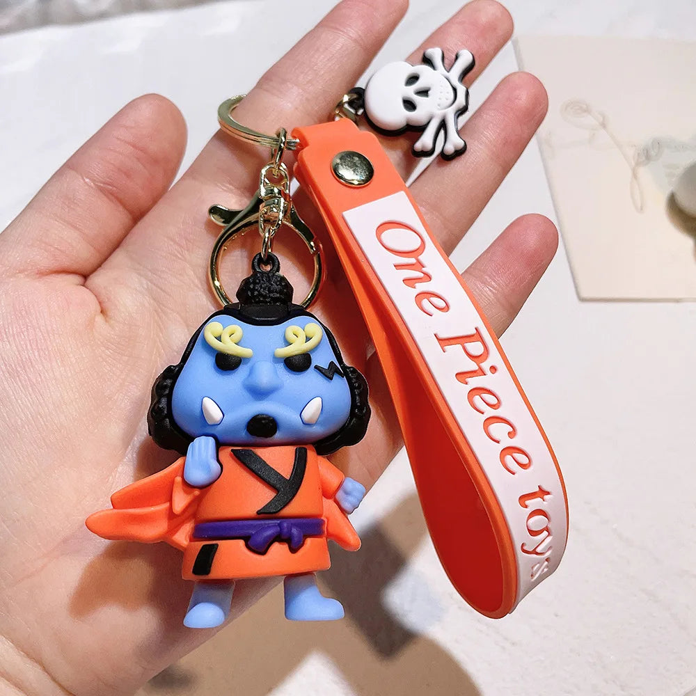 Anime One Piece Keychain Luffy Zoro Portgas·D· Ace Key Chain Llaveros Porte Clé Keyring Doll Bag Charm Pendent Car Keychains - One Piece Merchandise - Free Shipping Buy Now