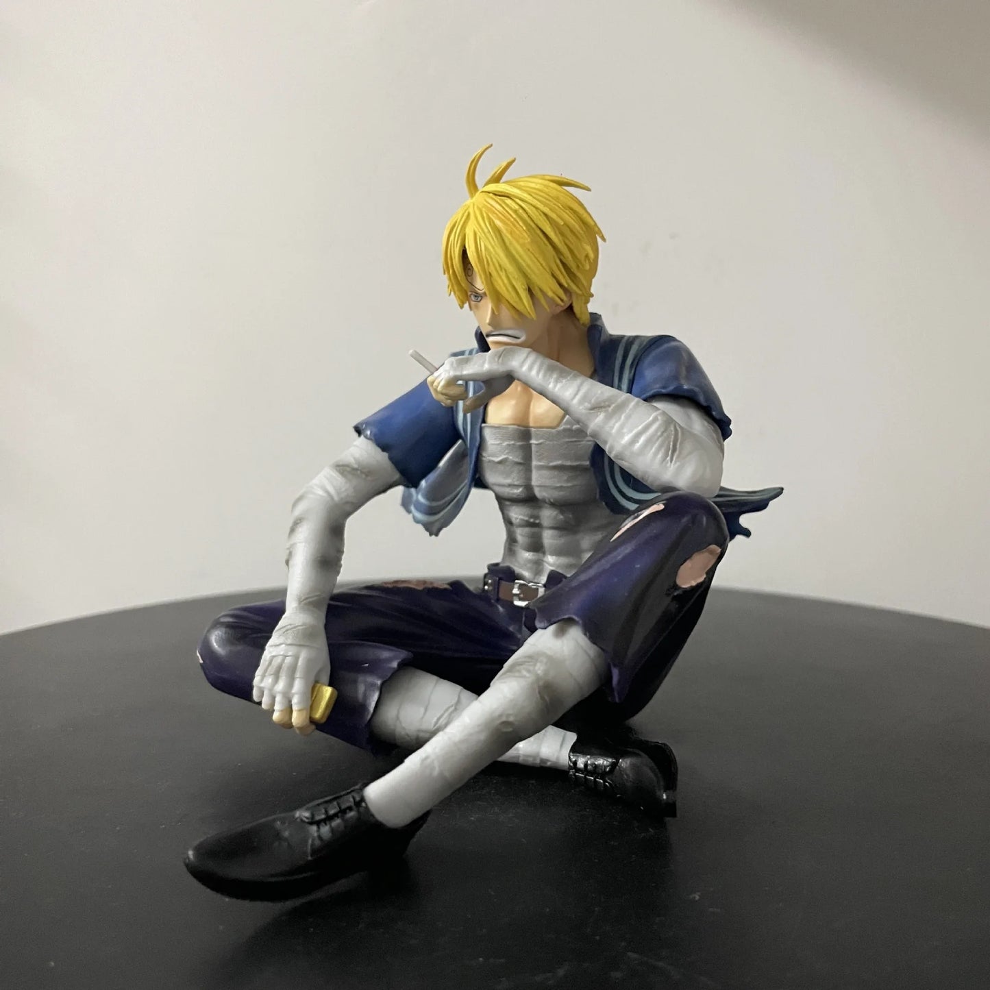 Figurines One Piece Sanji de 12 cm, figurines d'action Battle Damage Lust en PVC, modèle de collection, décoration de bureau, jouets d'anniversaire, cadeau