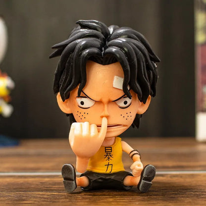 9CM Q Luffy Zoro Nami Anime One Piece Peripherie Sanji Robin Boa Hancock Ace Actionfigur Spielzeug Sammlung PVC Modell Puppengeschenke