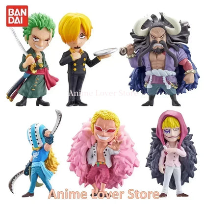 Bandai Original One Piece Gashapon Vo.1 Vo.2 Vo.3 Luffy Nami Law Yamato Zoro Sanji Kaidou Ace Sabo Garp Roger Anime Figures Toys