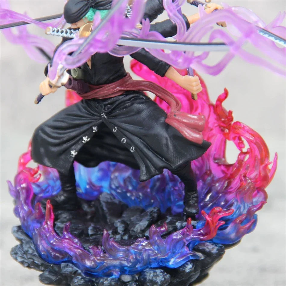 Hot One Piece 15cm Anime Figur Asura Roronoa Zoro Statue Actionfigur Sammlung Modell Kinderspielzeug