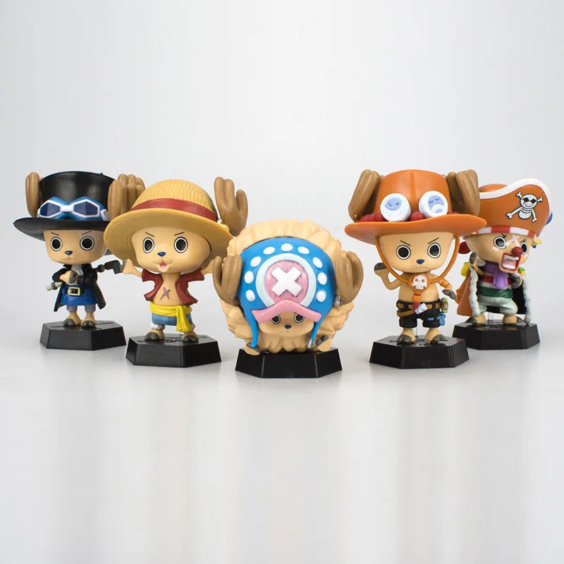 Figurine de dessin animé One Piece Tony Tony Chopper Cos Luffy Saber, modèle Buggy, jouet Sabo, cadeau de voiture, ornement, figurine d'action, cadeaux à collectionner