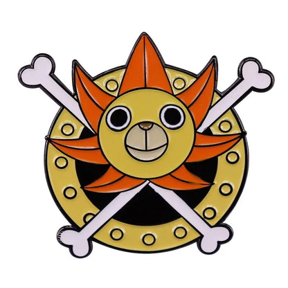 One Piece Cartoon Hartemaille-Anstecknadel Luffy Zoro Sanji Law Abzeichen Brosche Rucksack Hut Emaille-Anstecknadeln Accessoires Geschenk für Freunde Fans