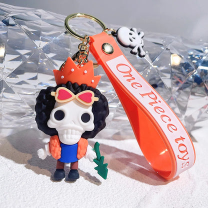 Anime One Piece Keychain Luffy Zoro Portgas·D· Ace Key Chain Llaveros Porte Clé Keyring Doll Bag Charm Pendent Car Keychains - One Piece Merchandise - Free Shipping Buy Now