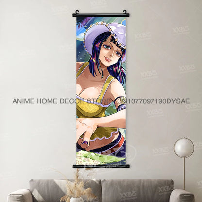 ONE PIECE Poster Anime Shirahoshi Hanging Paintings Vivi Home Decor Boa Hancock Wall Art Nico Robin Scroll Picture Nami Mural - One Piece Merchandise - Free Shipping Buy Now
