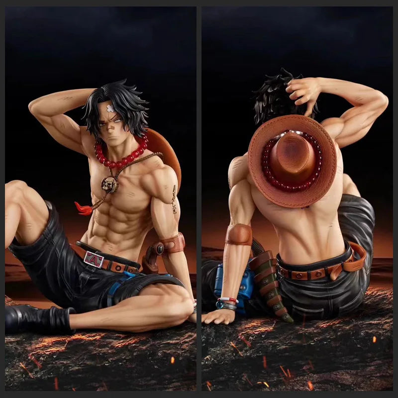 Figurine One Piece Ace de 12 cm, Portgas D. Ace, figurine d'action en PVC, Hassaikai, modèle de poupée, collection, jouets, décoration de bureau, cadeau