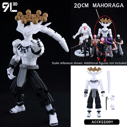 9L 3D-gedruckte Roronoa Zoro One Piece Lucky Dummy, 13 bewegliche Shapeshift-Actionfiguren, Schaufensterpuppen-Spielzeug für Anime-Liebhaber