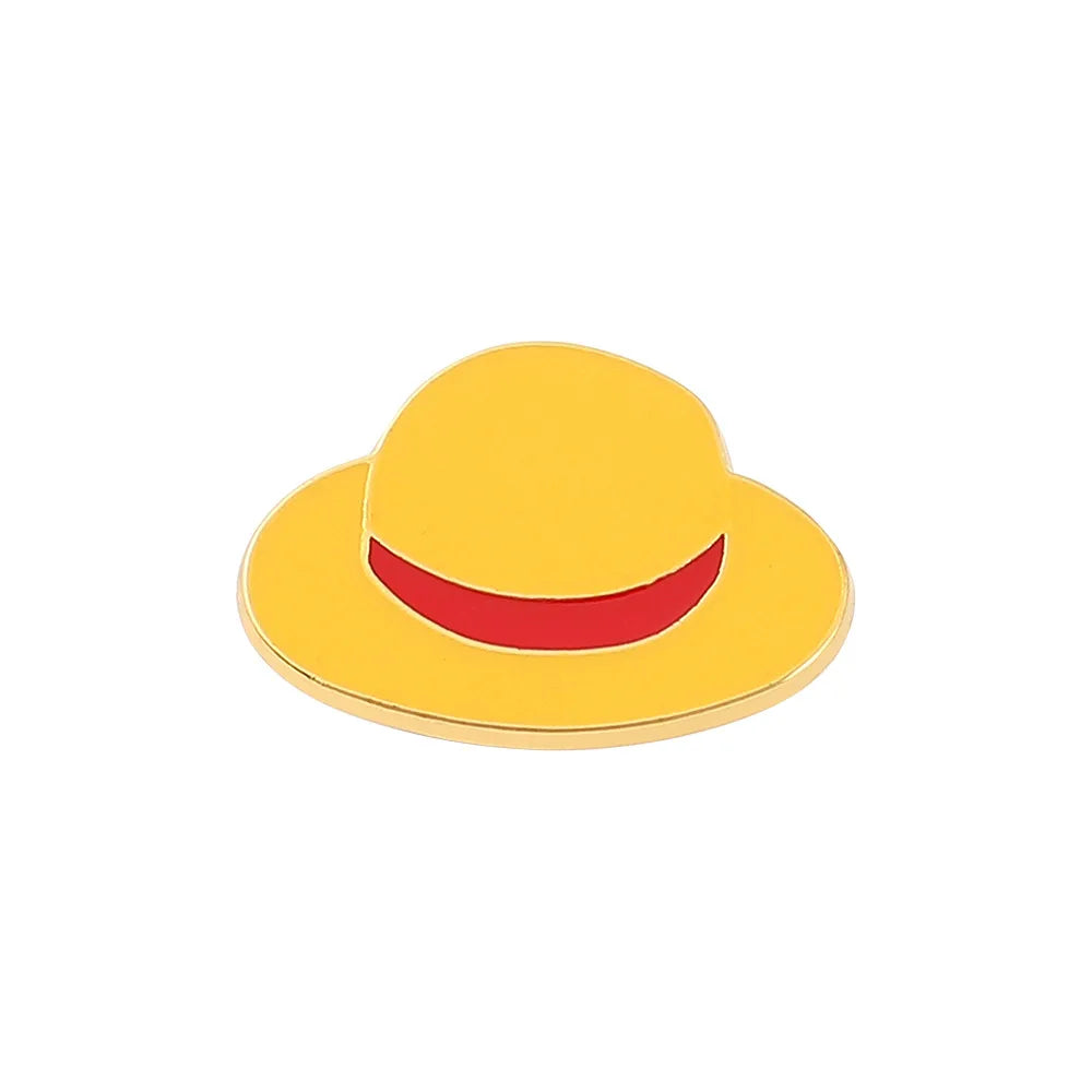 Broches en émail One Piece, personnages de dessins animés Luffy, Zoro, Nami, Chopper, Sanji, Usopp, badges en métal, sacs à dos, épingles à revers, jouets