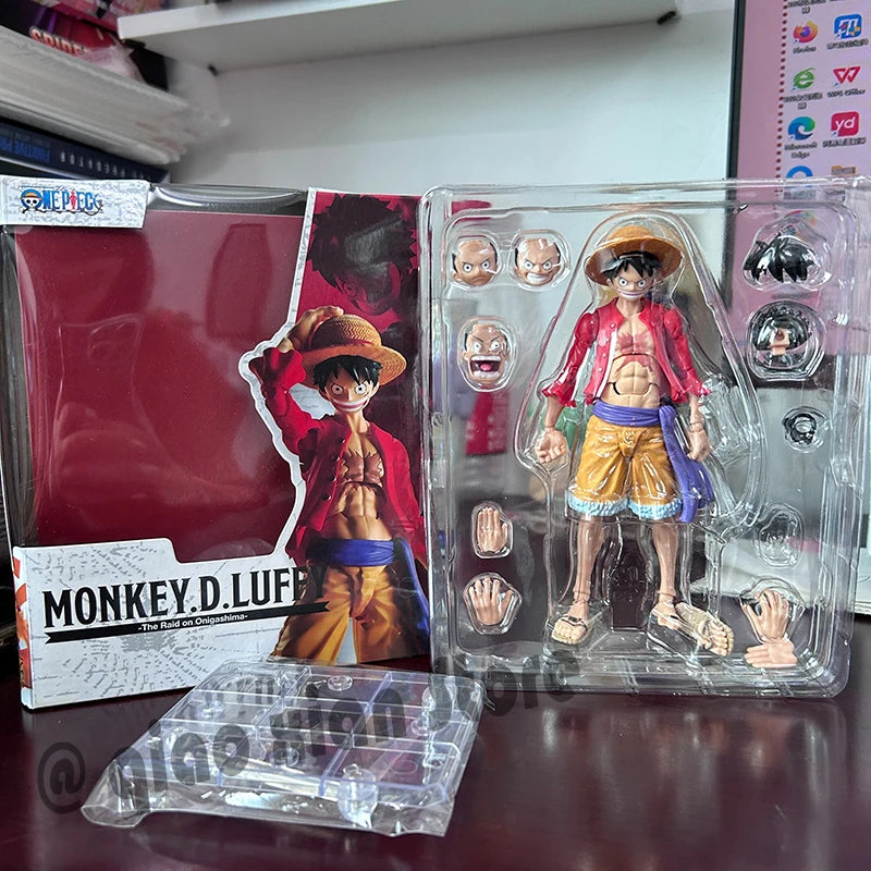 One Piece Actionfiguren Anime Luffy Roronoa Zoro Ace Figur Bewegliche Gelenke Sammlung Modell Spielzeug Geburtstagsgeschenk für Kinder