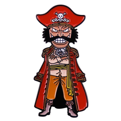 One Piece Cartoon Hartemaille-Anstecknadel Luffy Zoro Sanji Law Abzeichen Brosche Rucksack Hut Emaille-Anstecknadeln Accessoires Geschenk für Freunde Fans