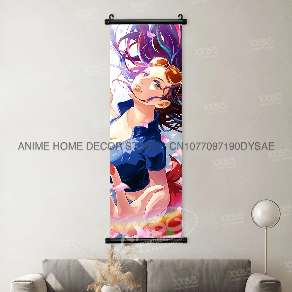 ONE PIECE Poster Anime Shirahoshi Hanging Paintings Vivi Home Decor Boa Hancock Wall Art Nico Robin Scroll Picture Nami Mural - One Piece Merchandise - Free Shipping Buy Now