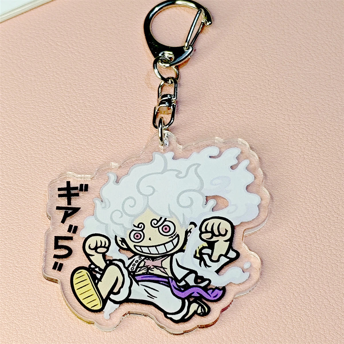 Porte-clés en acrylique Anime - Pendentif personnage de dessin animé Luffy Zoro y2k, adapté aux sacs et aux clés, cadeaux de cosplay, cadeau parfait pour les fans