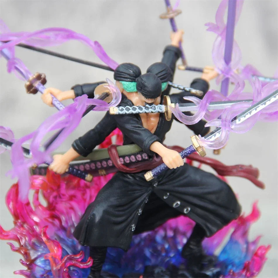 Hot One Piece 15cm Anime Figur Asura Roronoa Zoro Statue Actionfigur Sammlung Modell Kinderspielzeug