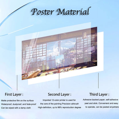 One Piece Self-adhesive Poster Bounty Order Luffy Wallpapr Ace Figures Nami Home Decoration Painting Anime Zoro Wall Art Sanji