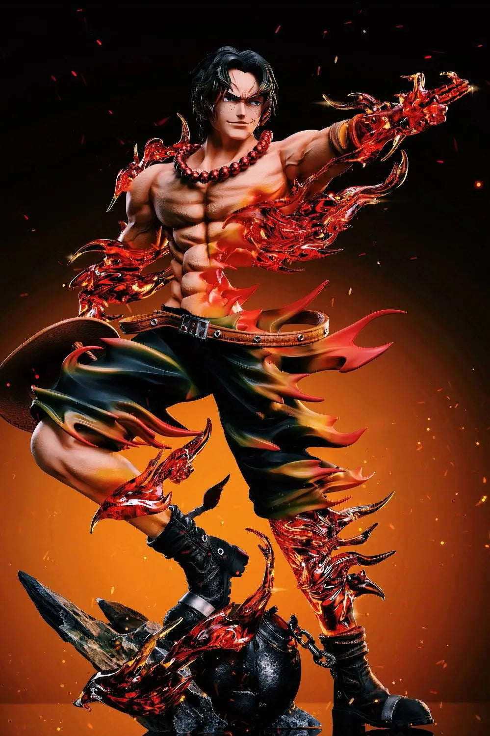 Figurine One Piece Ace Anime Portgas·D· Ace Action Figurine Statue PVC Gk Modèle Collection Poupée Bureau Décoration Jouet Cadeaux d'anniversaire