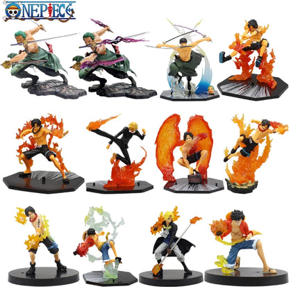 One Piece Luffy Roronoa Zoro Figur Spielzeug Anime Portgas D. Ace Vinsmoke Sanji Chopper Nami Robin PVC Figur Modell Puppen Geschenke