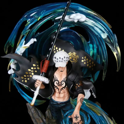 41 cm ONE PIECE Anime Figuren Trafalgar D. Water Law Phantom kann Licht ausstrahlen Sammlung Actionfigur Statue Modell Puppe Geschenk Spielzeug