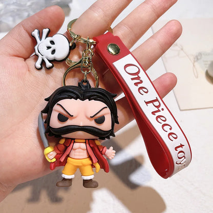 Anime One Piece Keychain Luffy Zoro Portgas·D· Ace Key Chain Llaveros Porte Clé Keyring Doll Bag Charm Pendent Car Keychains - One Piece Merchandise - Free Shipping Buy Now