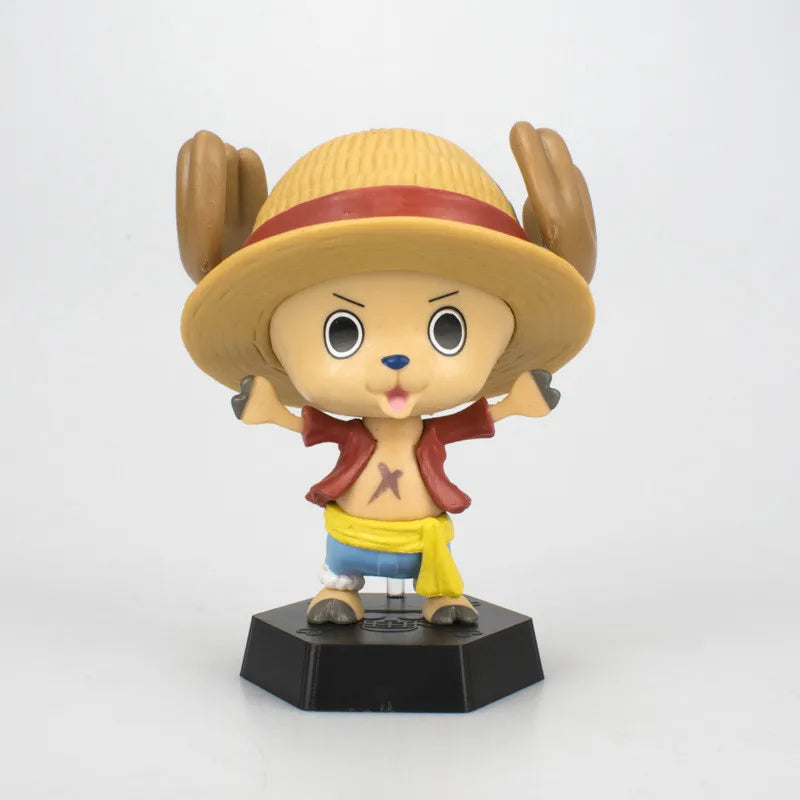 Figurine de dessin animé One Piece Tony Tony Chopper Cos Luffy Saber, modèle Buggy, jouet Sabo, cadeau de voiture, ornement, figurine d'action, cadeaux à collectionner