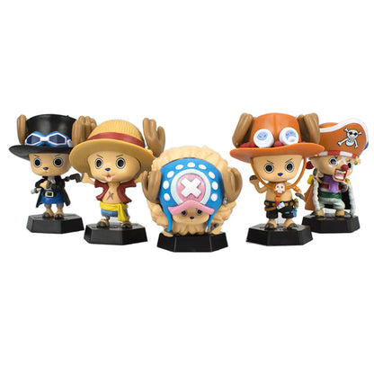 Figurine de dessin animé One Piece Tony Tony Chopper Cos Luffy Saber, modèle Buggy, jouet Sabo, cadeau de voiture, ornement, figurine d'action, cadeaux à collectionner