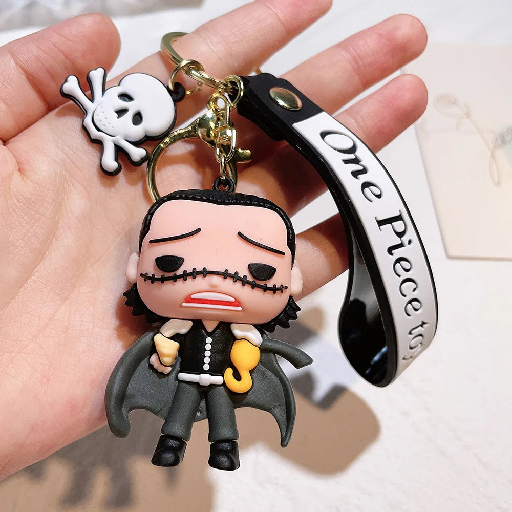 Anime One Piece Keychain Luffy Zoro Portgas·D· Ace Key Chain Llaveros Porte Clé Keyring Doll Bag Charm Pendent Car Keychains - One Piece Merchandise - Free Shipping Buy Now