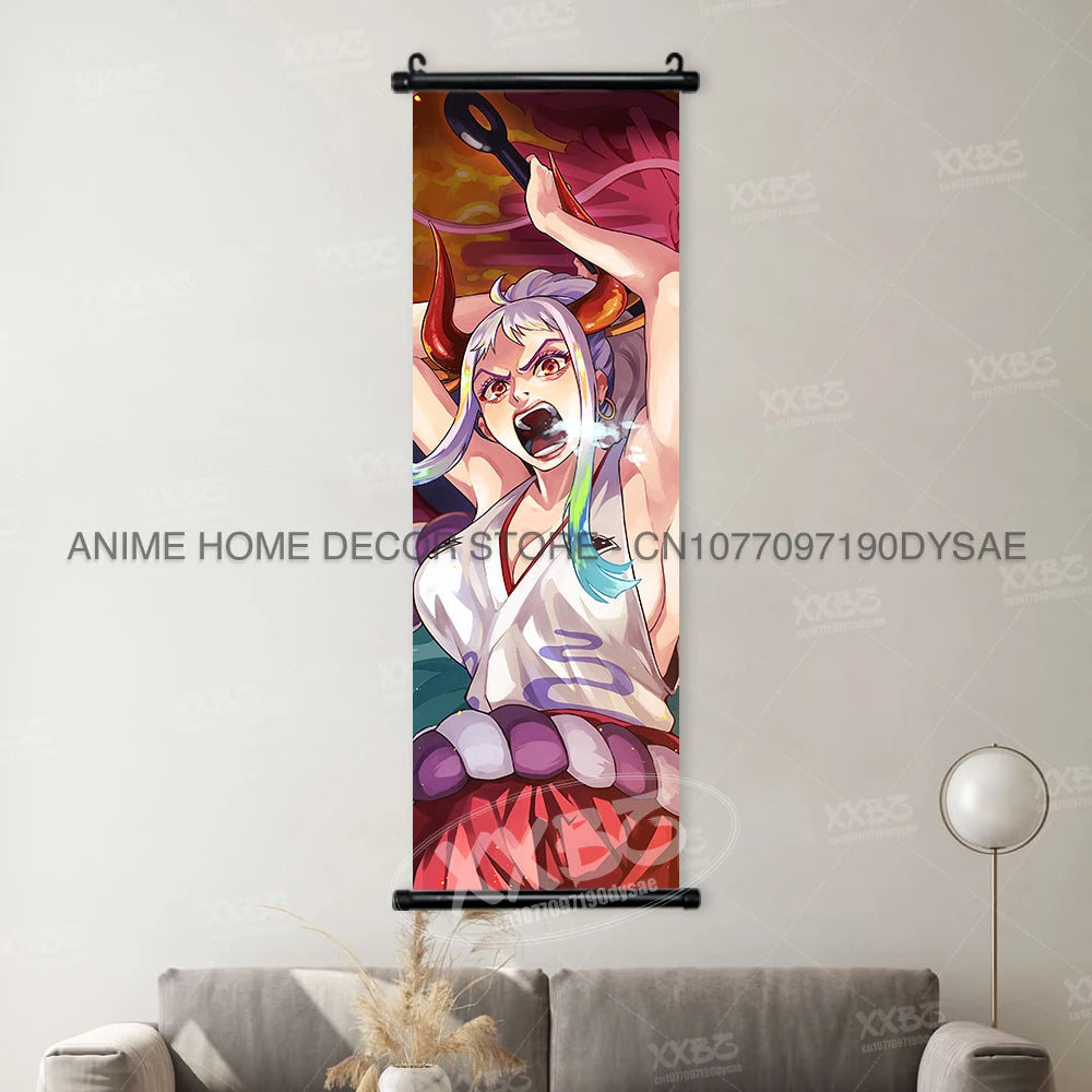 ONE PIECE Poster Anime Shirahoshi Hanging Paintings Vivi Home Decor Boa Hancock Wall Art Nico Robin Scroll Picture Nami Mural - One Piece Merchandise - Free Shipping Buy Now