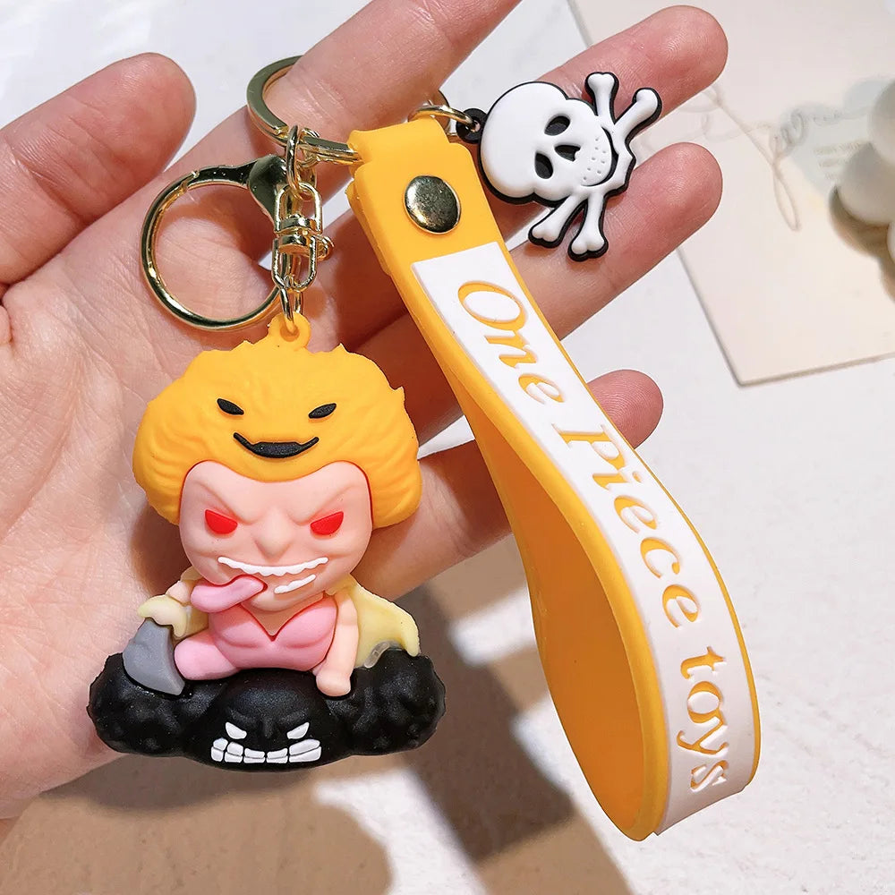 Anime One Piece Keychain Luffy Zoro Portgas·D· Ace Key Chain Llaveros Porte Clé Keyring Doll Bag Charm Pendent Car Keychains - One Piece Merchandise - Free Shipping Buy Now