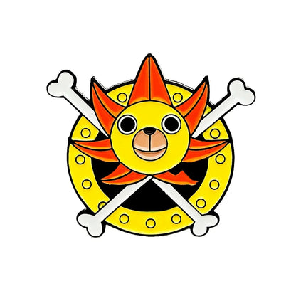 Broches en émail One Piece, personnages de dessins animés Luffy, Zoro, Nami, Chopper, Sanji, Usopp, badges en métal, sacs à dos, épingles à revers, jouets