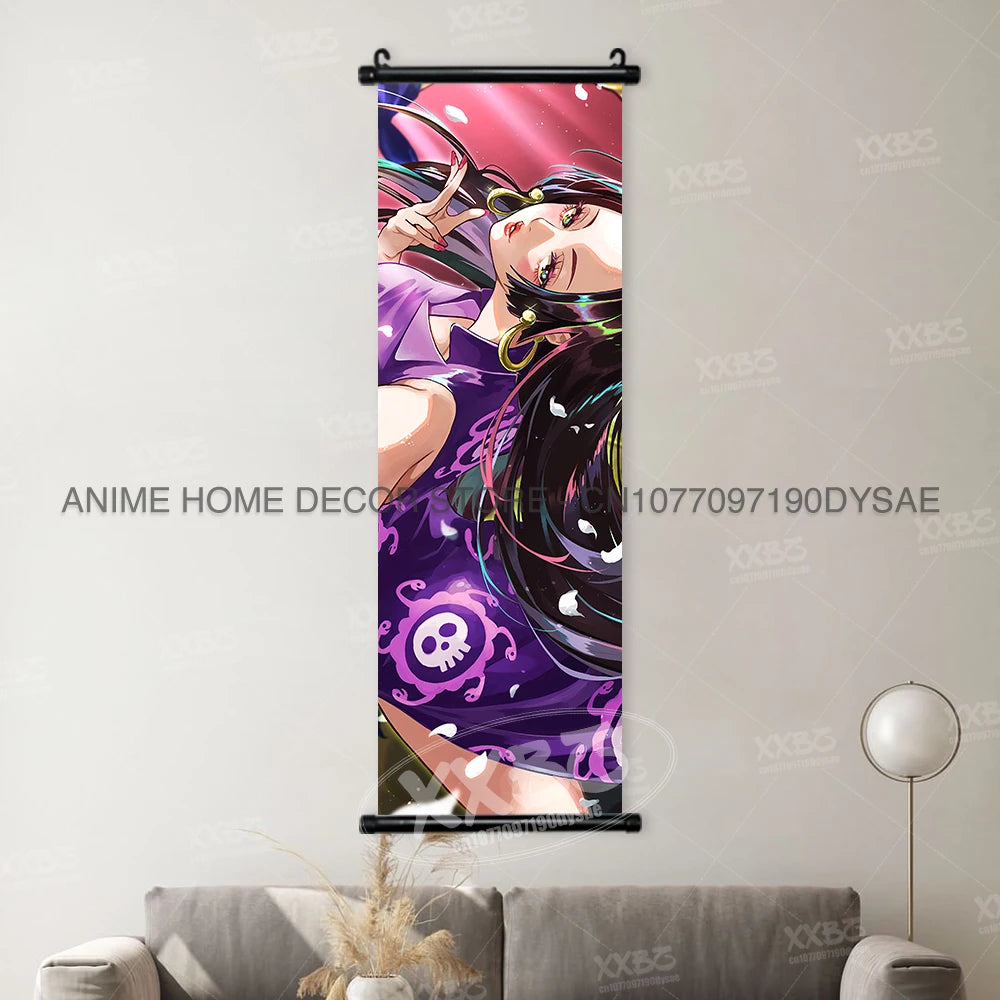 ONE PIECE Poster Anime Shirahoshi Hanging Paintings Vivi Home Decor Boa Hancock Wall Art Nico Robin Scroll Picture Nami Mural - One Piece Merchandise - Free Shipping Buy Now