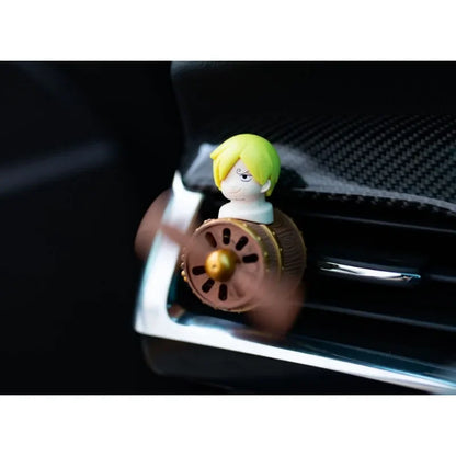 Anime One Piece Luffy Sauron Sanji Pilot Propeller Auto-Lufterfrischer Aromatherapie Mode Air Vent Aromatherapie Autozubehör