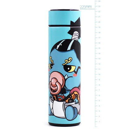One Piece Cartoon Anime Figure Vacuum 480ML Cup Luffy Zoro Sanji Cosplay Student Thermos Flask Sports Water Bottle School Gift