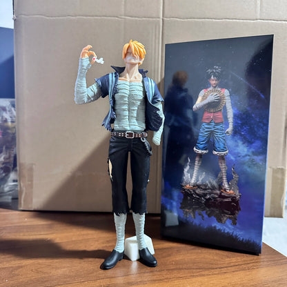30 cm One Piece Anime Actionfigur Roronoa Zoro Vinsmoke Sanji Standhaltung PVC Statue Figurine Modellsammlung Jungen Spielzeug Geschenke