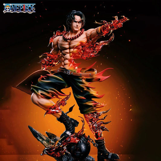 Figurine One Piece Ace Anime Portgas·D· Ace Action Figurine Statue PVC Gk Modèle Collection Poupée Bureau Décoration Jouet Cadeaux d'anniversaire